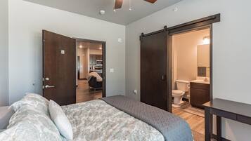 2 bedrooms, individually decorated, individually furnished, bed sheets