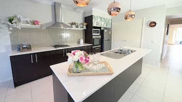 Electric kettle, highchair, dining tables