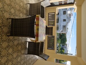 Apartment, 2 Bedrooms, Accessible, Balcony | Outdoor dining - Residence La Colombe Vacation Rentals (Mont Choisy)