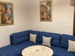 Apartment, 1 Bedroom, Accessible, Smoking | Living area - The Royal Luxury Superior Queen cot (Amman)