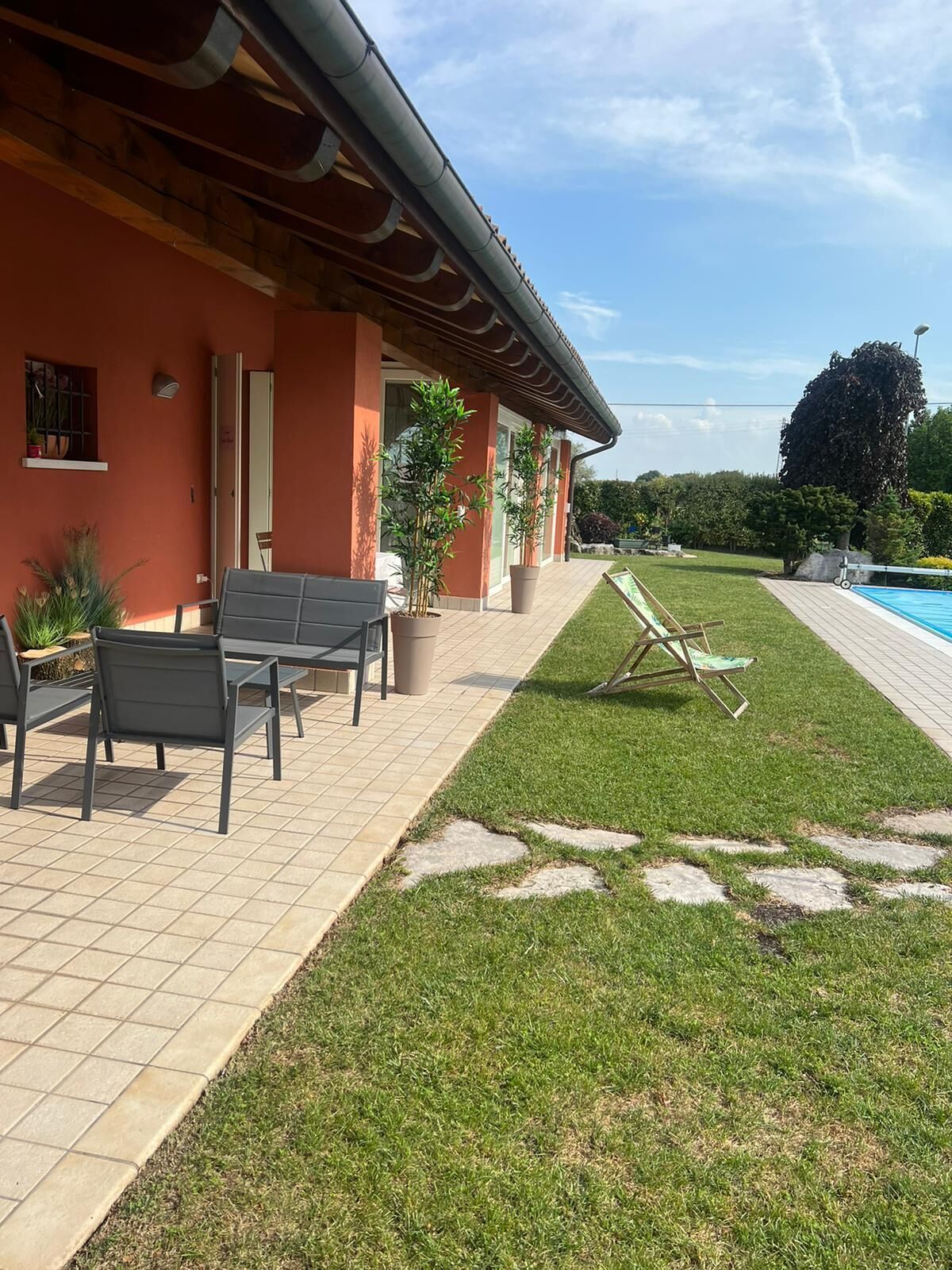 Zimmer, 1 Schlafzimmer, Terrasse, Gartenblick | Wohnbereich