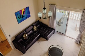 Apartment, 2 Bedrooms, Balcony, Pool View | Living area - Elegant 2-bedroom Apartment 2 km From Eagle Beach (Noord)