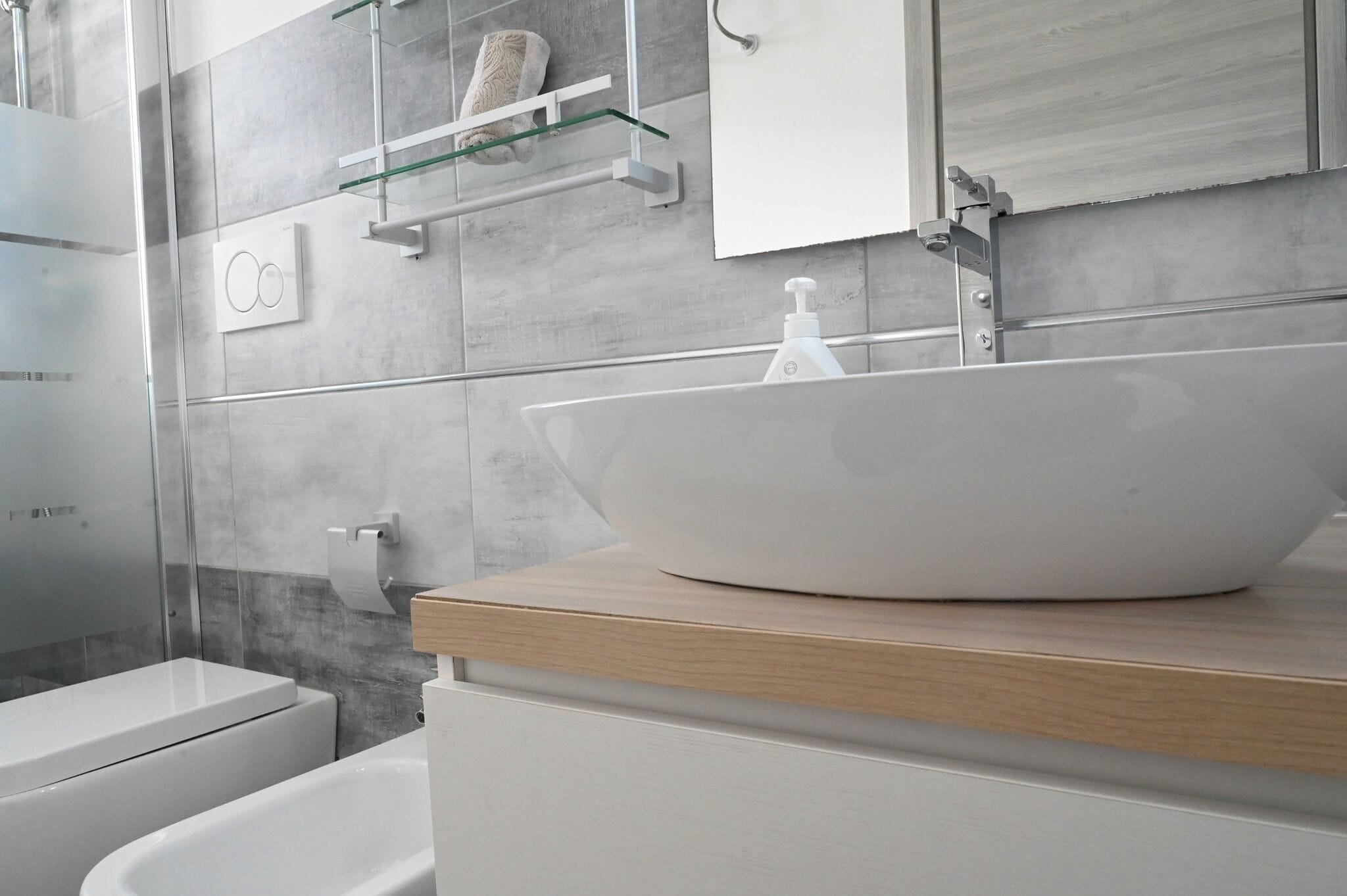 Ferienhaus, 2 Schlafzimmer, barrierefrei, Raucher | Badezimmer