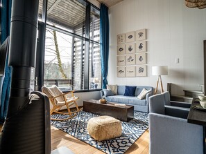 Living room - House Villa Cottage de Luxe for 4 Persons on the Waterfront 13 (Antoing)