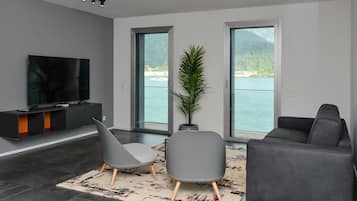 Appartement, 2 chambres, accessible aux personnes à mobilité réduite, fumeur | Salle de séjour