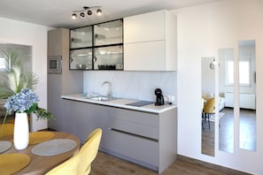 Apartment, 1 Bedroom, Balcony, Garden View | Private kitchen - Basilea Luxury Apartment (Malinska-Dubasnica)