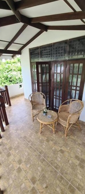 Shared Dormitory, 1 Bedroom, Balcony, Garden View | Terrace/patio - Room-ja-elas French Touch #5 (Uswetakeiyawa)