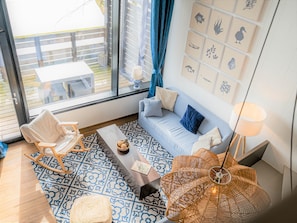 Living room - House Villa Cottage de Luxe for 4 Persons on the Waterfront 11 (Antoing)