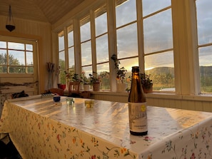 House, 4 Bedrooms, Terrace, Garden View | Living room | TV - Charming 19th Century Timber Frame House in High Coast Area (Skog)