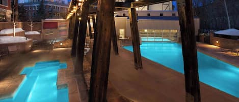 Indoor pool, a heated pool