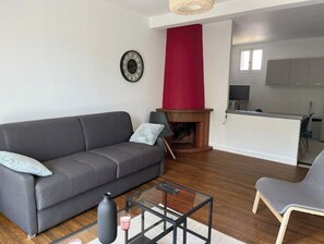 TV connectée, cheminée