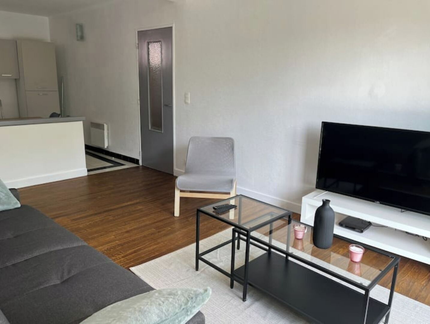 Smart-tv en een open haard