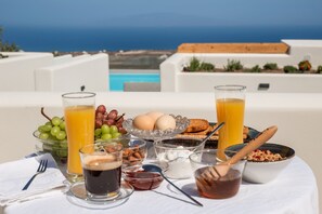 Breakfast meal - North Wind Luxury Suites (Santorini)