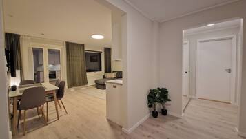 Leilighet | Sengetøy av topp kvalitet, dundyner og senger med overmadrass