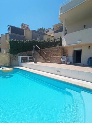 Outdoor pool - Villa with pool and sea view (Torremolinos)