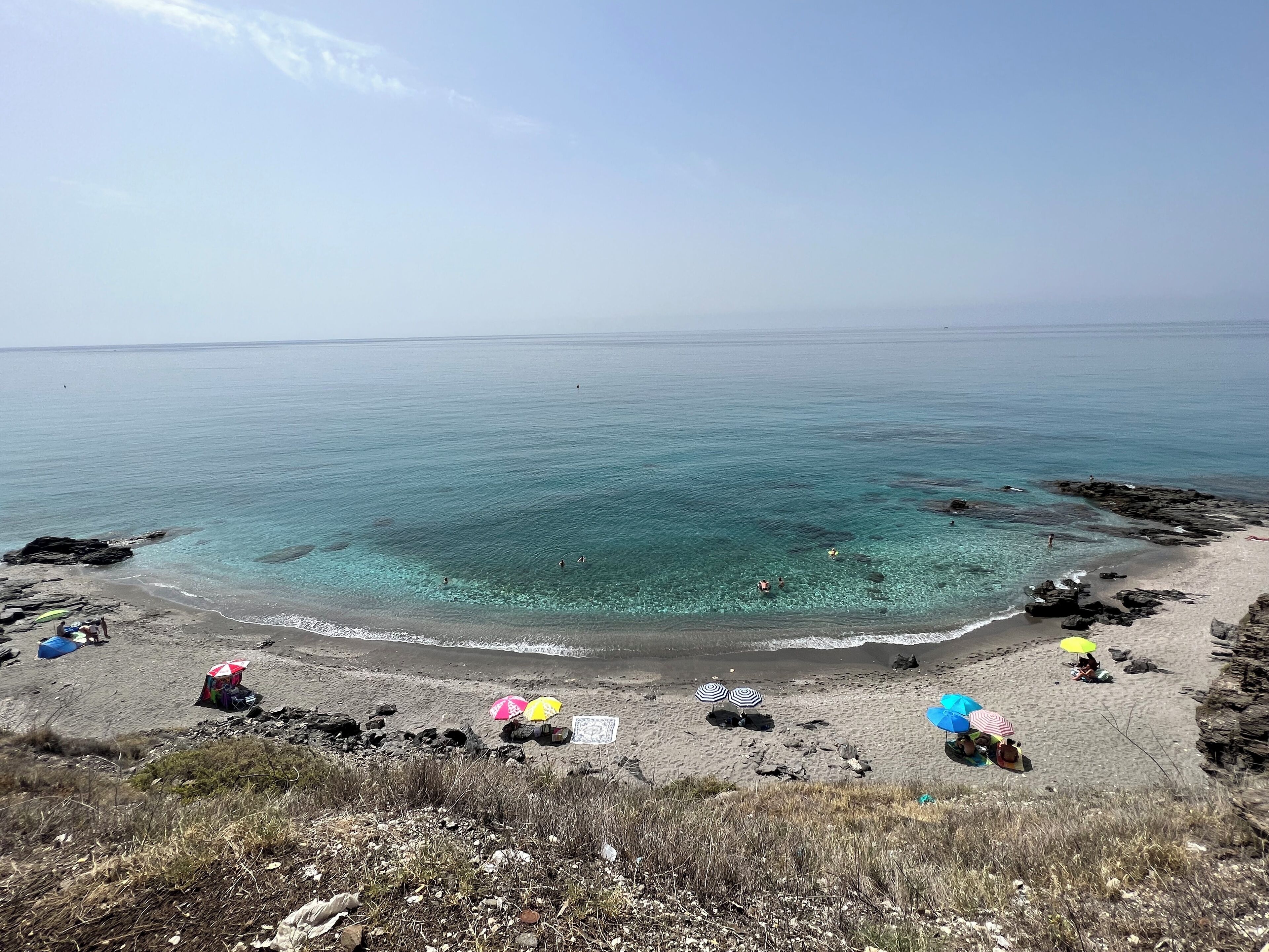 Beach nearby, sun loungers