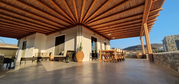 Comfort Villa, 2 Bedrooms, Garden Area | Living area - Villa Meli (Mykonos)