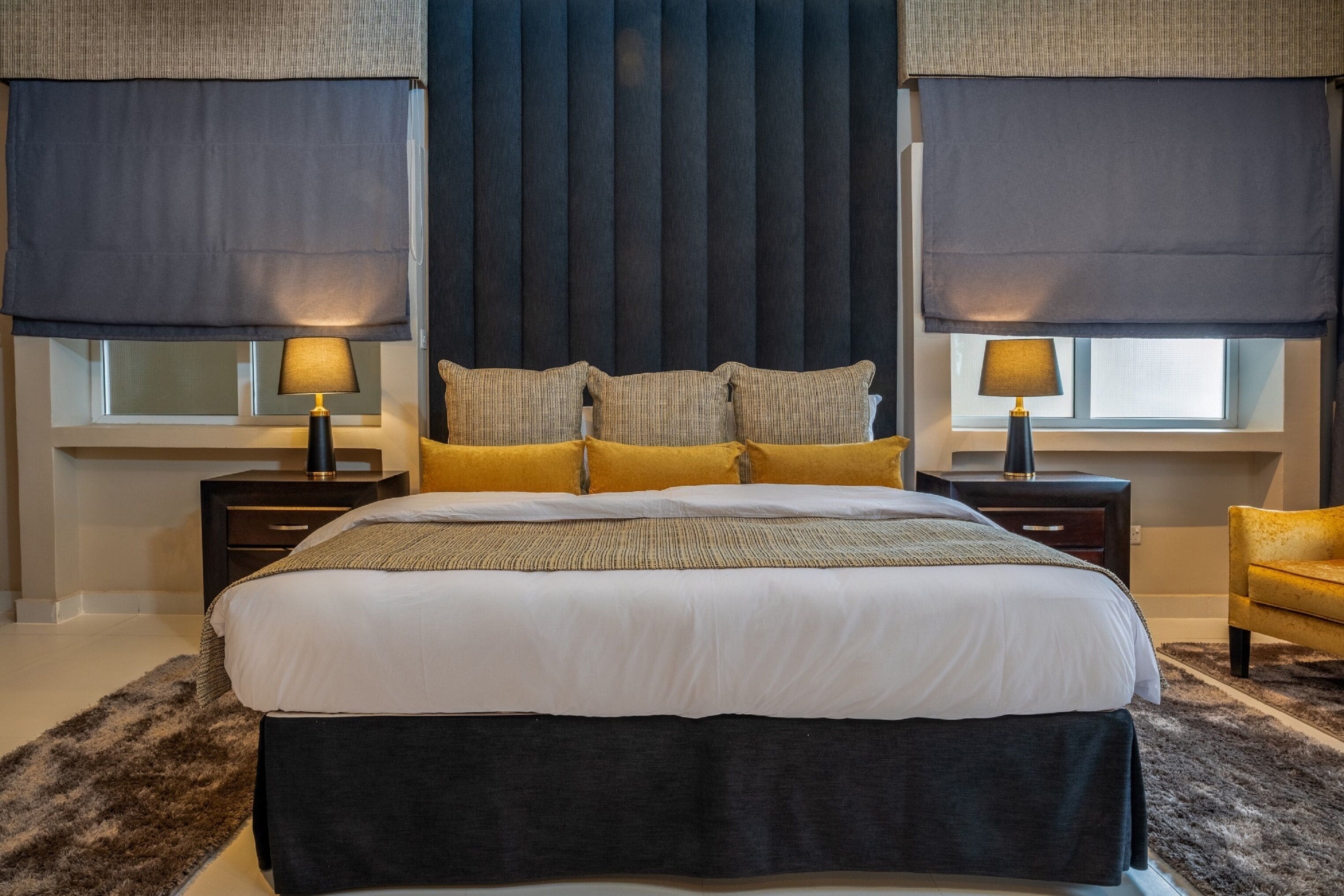 luxury townhome | premium bedding, pillow-top beds, individually decorated