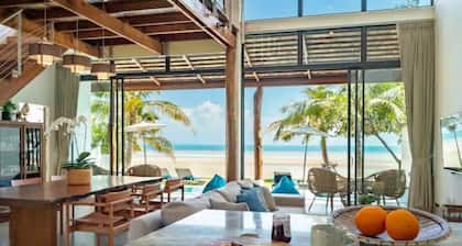 Beachfront Villa InduBlue .5 En-Suite AC bedrooms .Housekeeper Inc. Private Pool