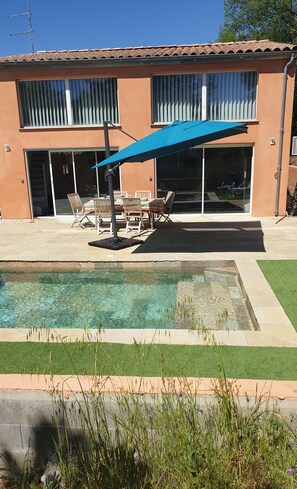 Outdoor pool - Villa Michèle, RARE!!! an estate on the heights of Pézenas, in the countryside (Pézenas)