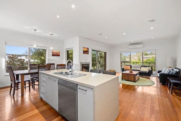 This house offers an ideal family retreat in Jan Juc, blending space, comfort, and location