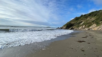 Aan het strand, ligstoelen aan het strand