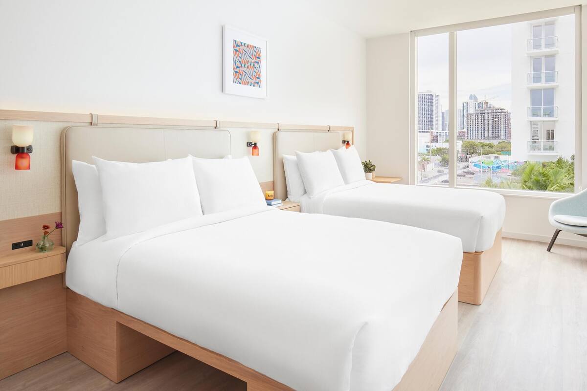 Room, 2 Double Beds, Mobility Accessible | Minibar, in-room safe, soundproofing, WiFi (free)