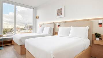 Room, 2 Double Beds | Minibar, in-room safe, soundproofing, free WiFi