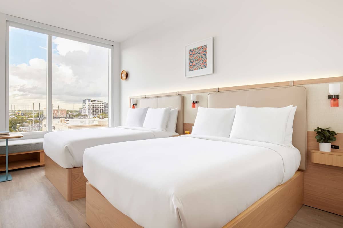 Room, 2 Double Beds | Minibar, in-room safe, soundproofing, free WiFi