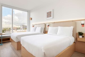 Room, 2 Double Beds | Minibar, in-room safe, soundproofing, free WiFi