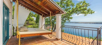 Villa with terrace and sea view