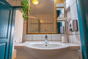 Shower, jetted tub