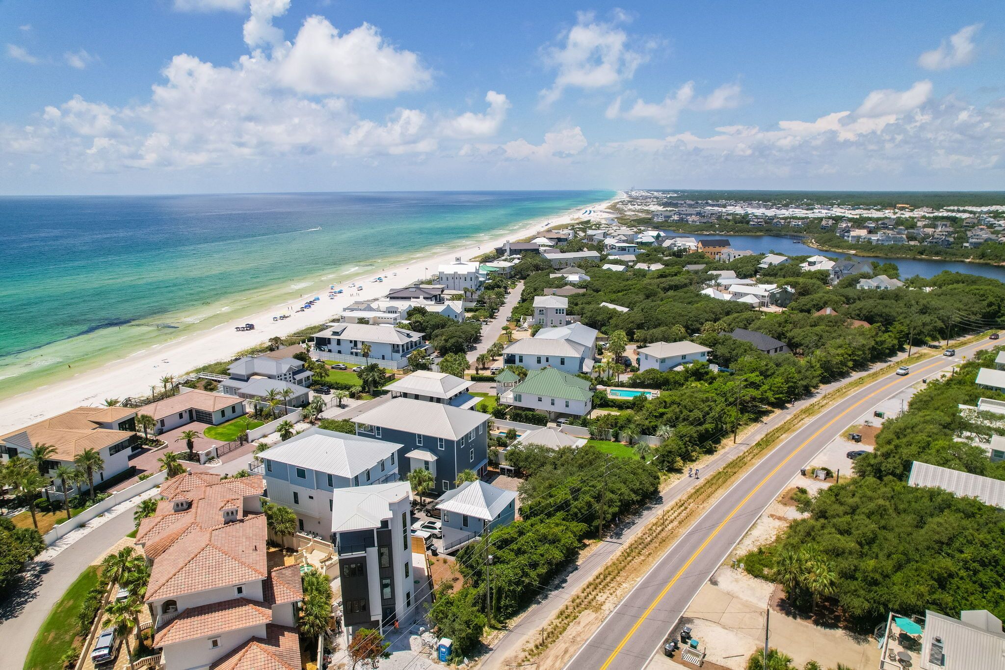 Beach nearby, sun loungers