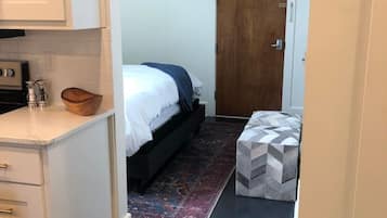Desk, iron/ironing board, travel cot, free WiFi
