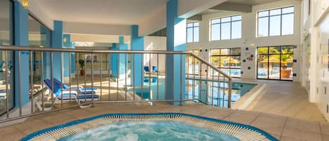 Indoor pool, outdoor pool