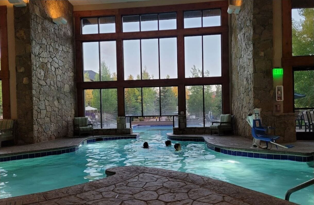 Indoor pool, outdoor pool