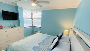 Premier-Apartment, 1 King-Bett und Schlafsofa | Kostenloses WLAN, Bettwäsche
