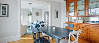 Waterfront, walkable, updated home with harbor views &  partial AC