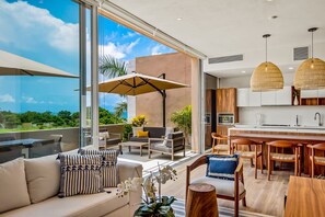 TV, table football, ping pong