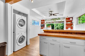 Interior - Cozy Midtown retreat with skyline views, private yard, deck, firepit, & W/D (Atlanta)