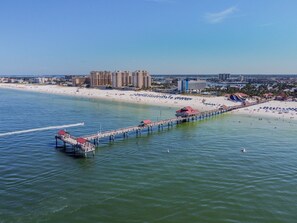 Sun-loungers, beach towels