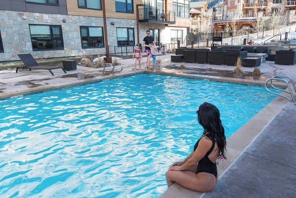 Indoor pool, a heated pool