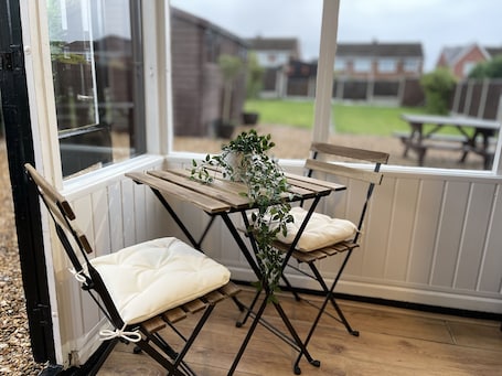 Property grounds. Delightful 2 bed detached home with secure parking