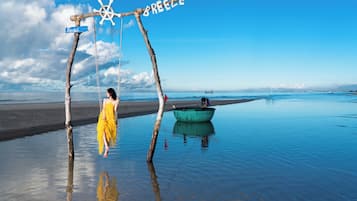 En privat strand