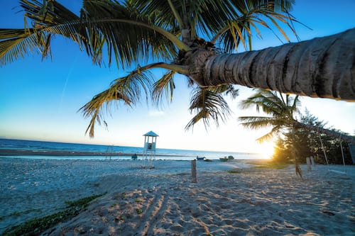 Private beach