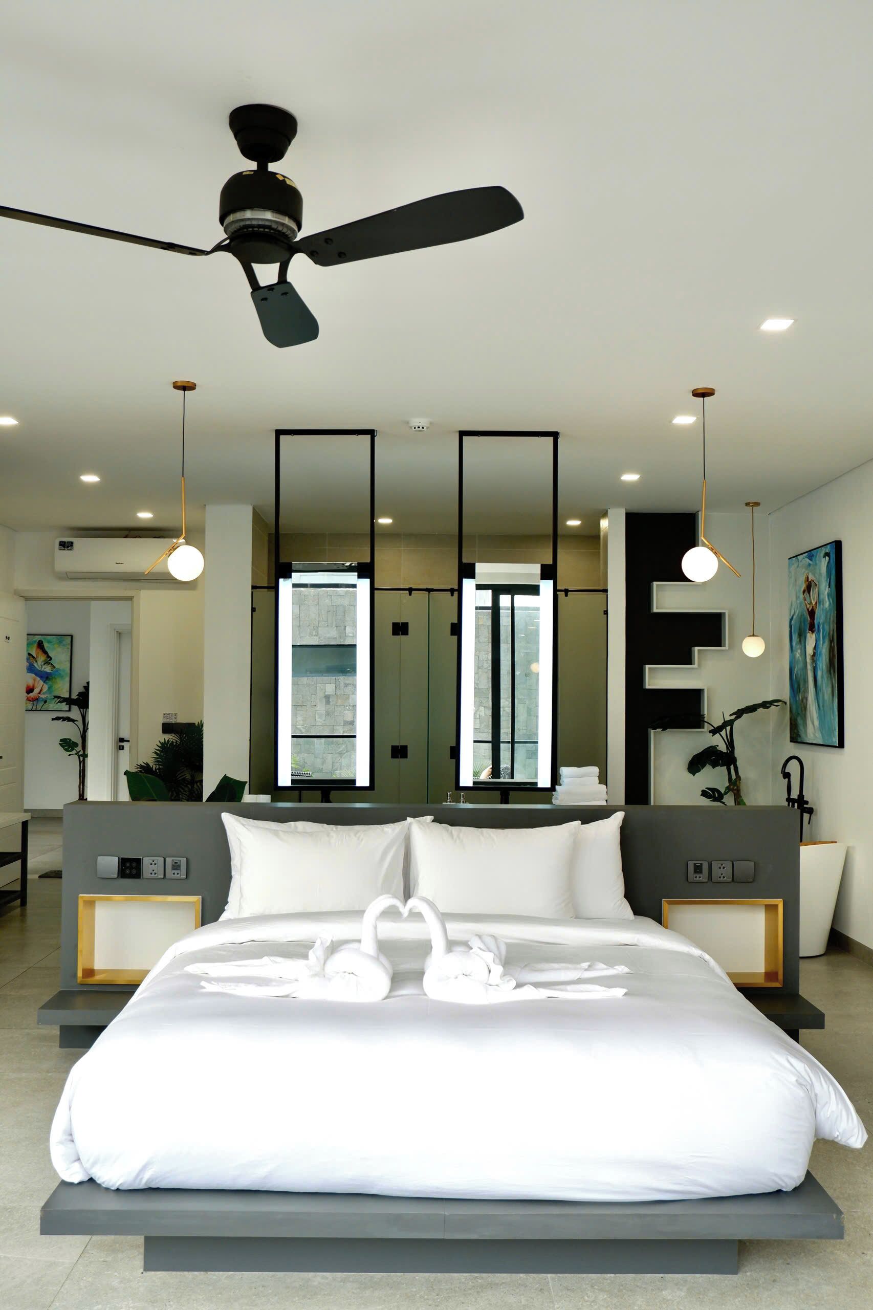 Three Bedroom Villa with Private Pool | Premium bedding, memory-foam beds, minibar, in-room safe