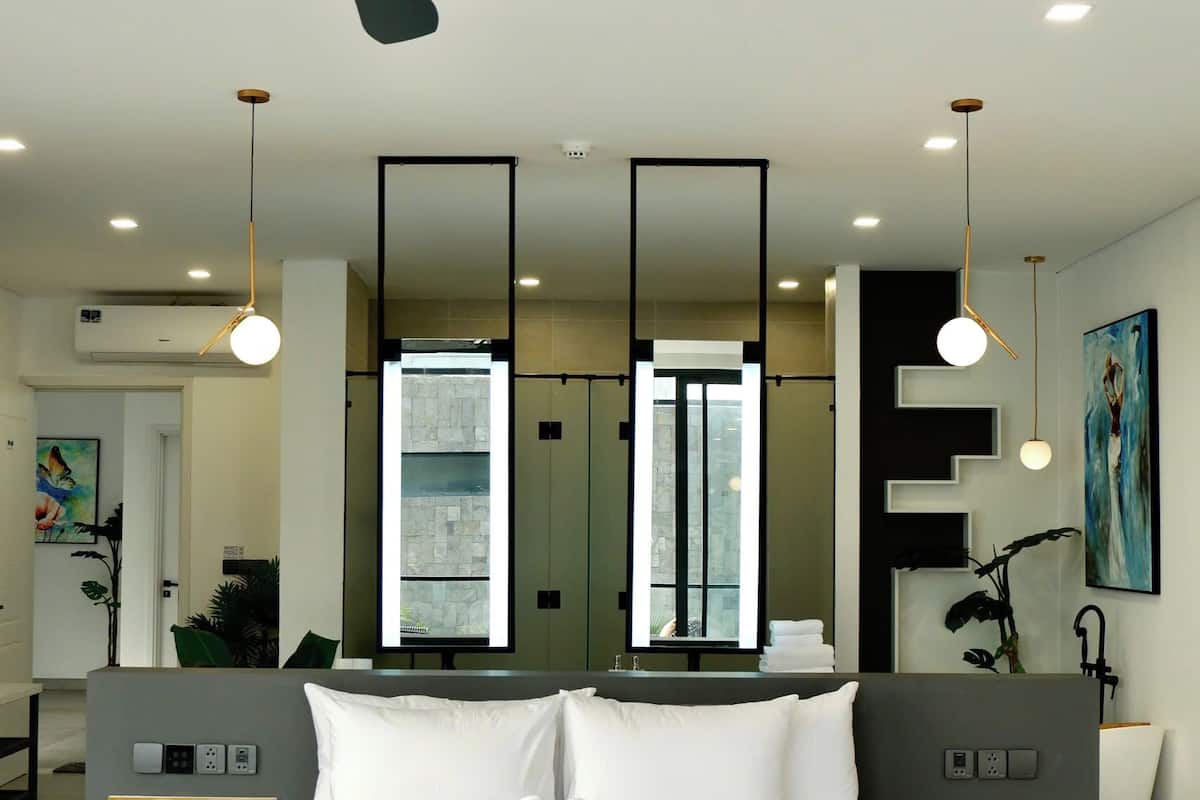 Three Bedroom Villa with Private Pool | Premium bedding, memory foam beds, minibar, in-room safe