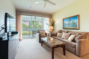 Flat-screen TV, DVD player, offices