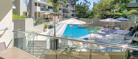 A heated pool