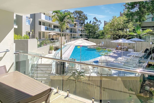 A heated pool